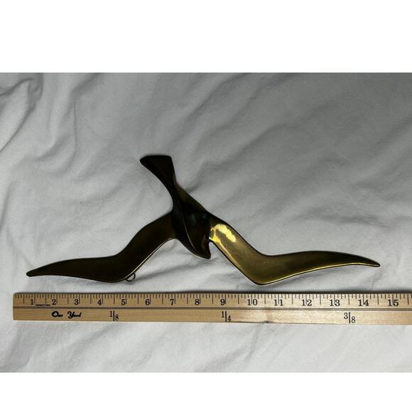 Vintage Brass Flying Seagulls Set of 3 Wall Decor - Picture 9 of 9